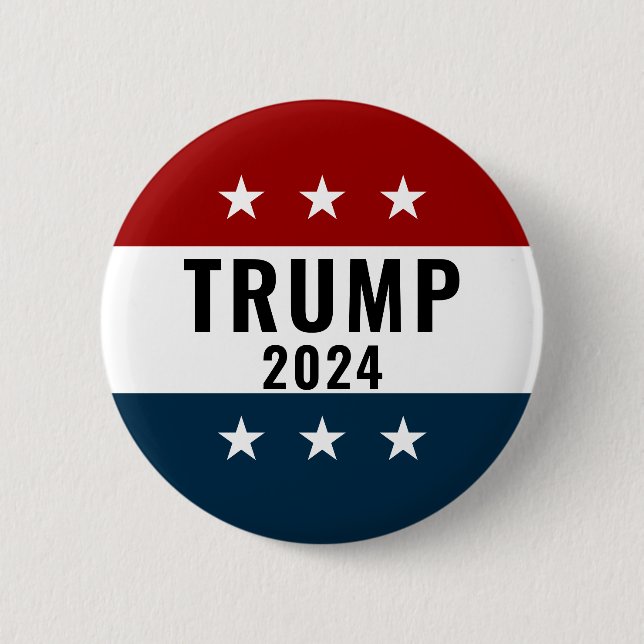 Trump 2024 Pinback Button (Vorderseite)