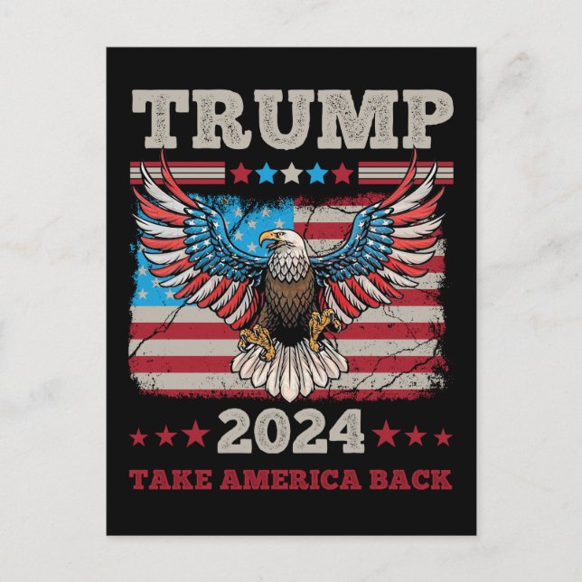 Trump 2024 postkarte (Vorderseite)