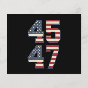 Trump 2024 Präsident 45 47 Amerika USA Vintage Flyer