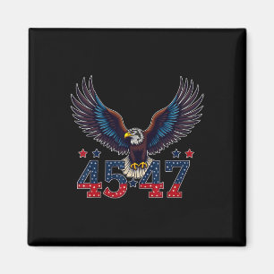 Trump 2024 Präsident 45 und 47 amerikanische Flagg Magnet