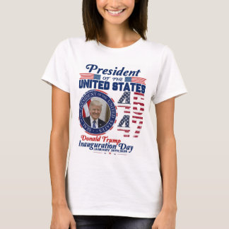 Trump 2024 Präsident 45 und 47 amerikanische Flagg T-Shirt
