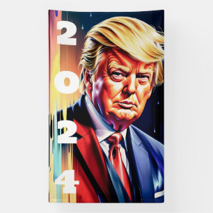 Trump 2024 Präsidentschaftswahl Banner
