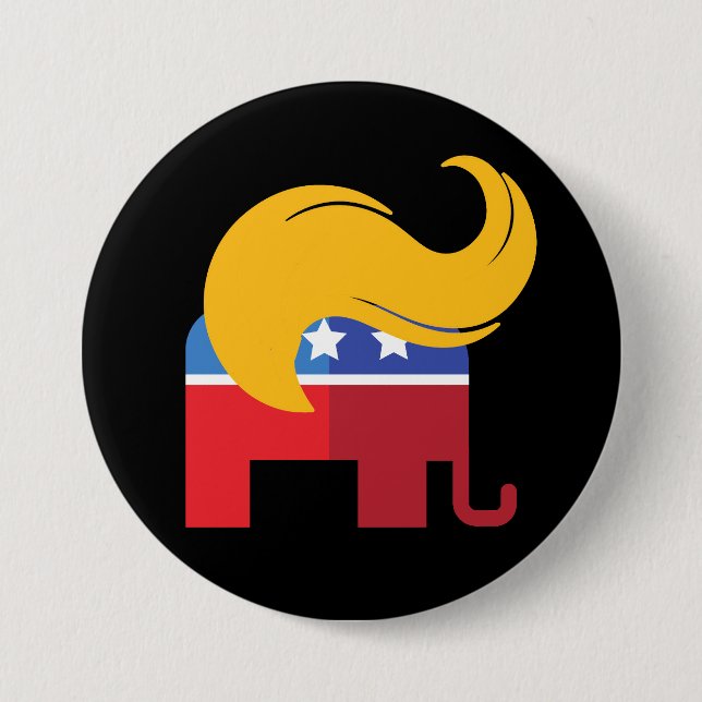 Trump 2024 Präsidentschaftswahl Button (Vorderseite)