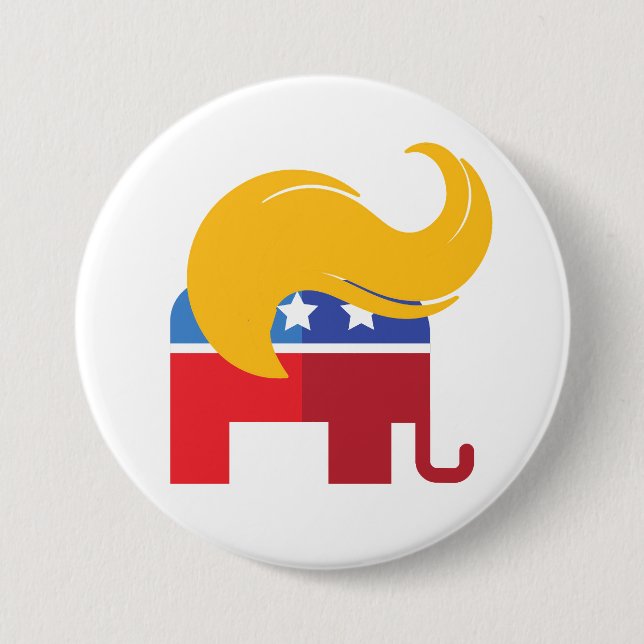 Trump 2024 Präsidentschaftswahl Button (Vorderseite)