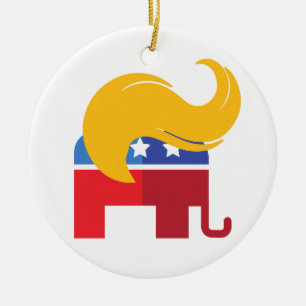 Trump 2024 Präsidentschaftswahl Keramik Ornament