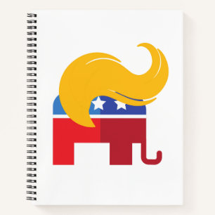 Trump 2024 Präsidentschaftswahl Notizbuch