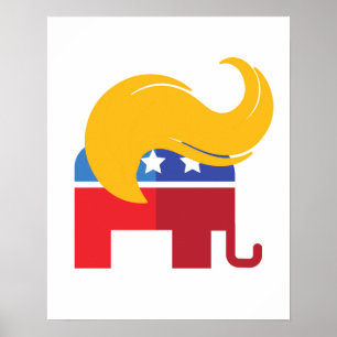 Trump 2024 Präsidentschaftswahl Poster
