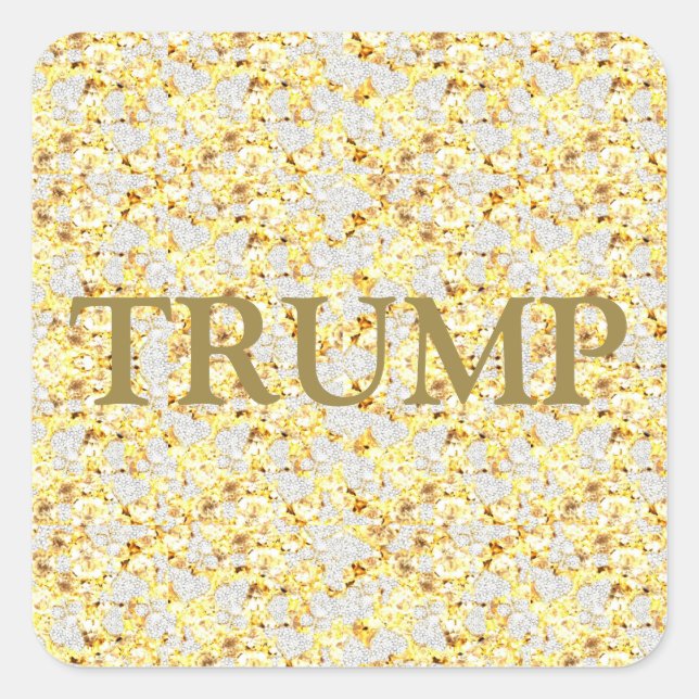 TRUMP 2024 QUADRATISCHER AUFKLEBER (Vorderseite)