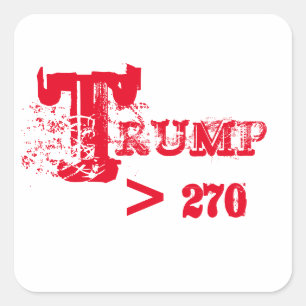 TRUMP 2024 QUADRATISCHER AUFKLEBER