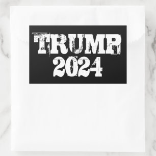 Trump 2024 rechteckiger aufkleber