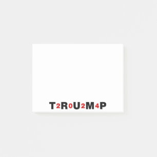 Trump 2024 Red Post-it Klebezettel