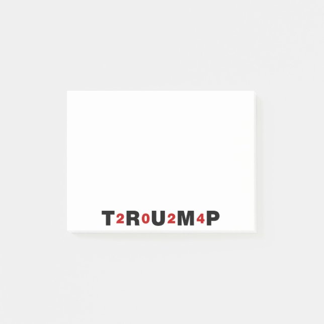 Trump 2024 Red Post-it Klebezettel (Vorderseite)