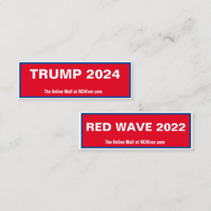 TRUMP 2024 RED WAVE 2022 MINI-GESCHÄFTSKARTE MINI VISITENKARTE