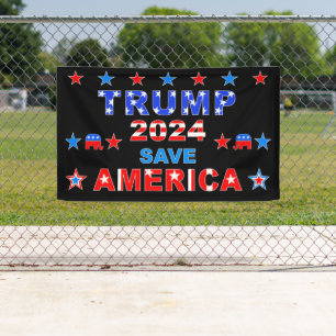 TRUMP 2024 RETTE AMERIKA BANNER