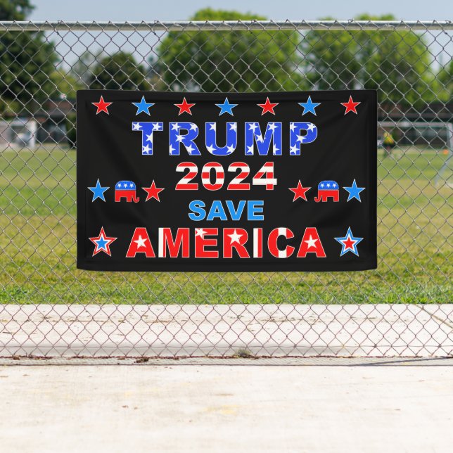 TRUMP 2024 RETTE AMERIKA BANNER (Insitu)