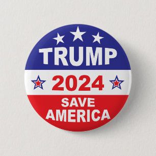 TRUMP 2024 RETTE AMERIKA BUTTON