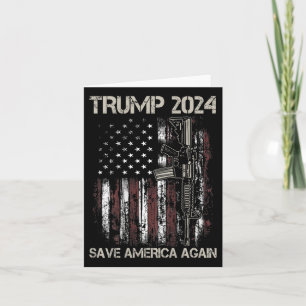 Trump 2024 Rettete Amerika wieder als amerikanisch Karte
