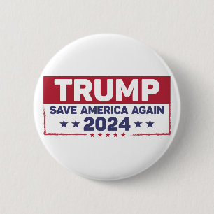 Trump 2024 Rettete Amerika wieder Button