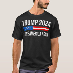 Trump 2024 Rettete Amerika wieder T-Shirt