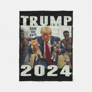 Trump 2024 Rettete die Debatte im Cats-Sprichwort Fleecedecke
