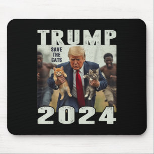 Trump 2024 Rettete die Debatte im Cats-Sprichwort Mousepad