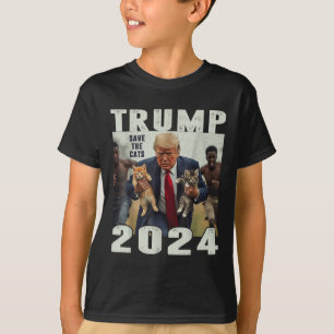 Trump 2024 Rettete die Debatte im Cats-Sprichwort T-Shirt
