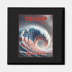 Trump 2024 Rote Welle Tsunami USA-Wahl Abstimmung Magnet