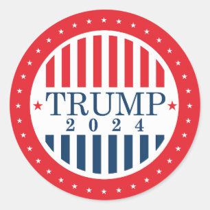 Trump 2024 runder aufkleber