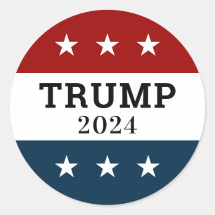 Trump 2024 runder aufkleber