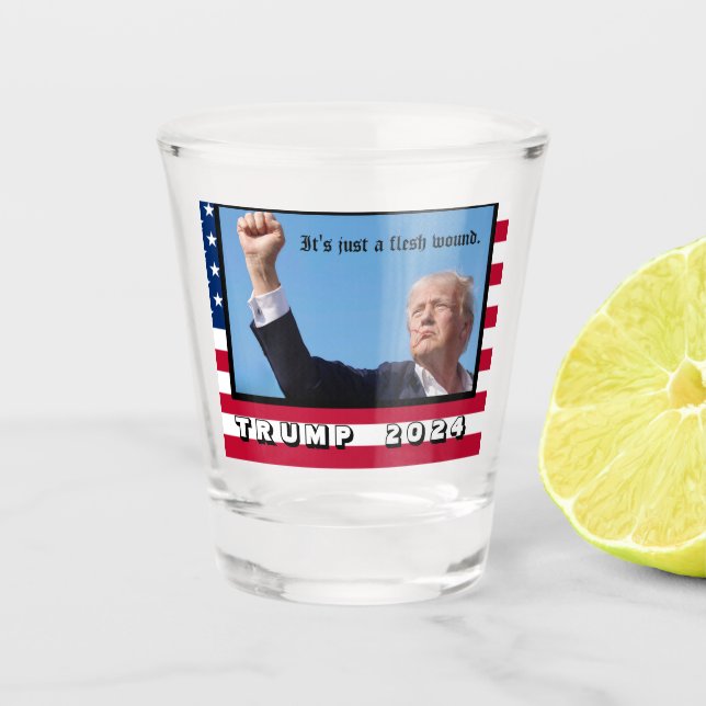 Trump 2024 schnapsglas (Vorderseite)