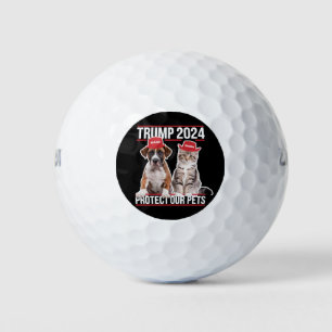 Trump 2024 schützt unsere Haustiere Katzen Hunde M Golfball
