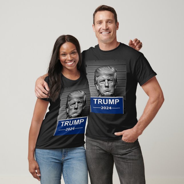 Trump 2024 Schwarz T-Shirt (Unisex)