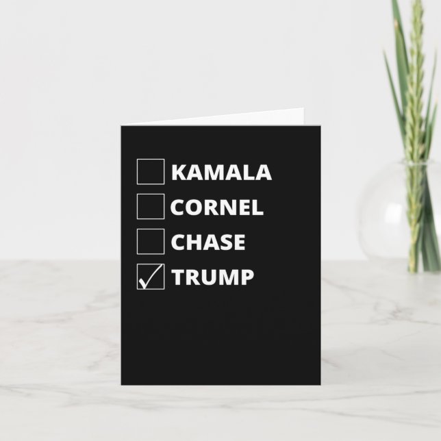 Trump 2024 Sieg Karte (Vorderseite)
