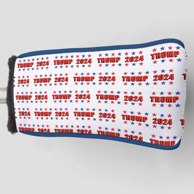 Trump 2024 Stars Golf Putter Cover Golf Headcover (Vorderseite)
