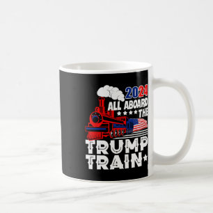 Trump 2024 steht ganz oben auf der Trump-Bahn in d Kaffeetasse