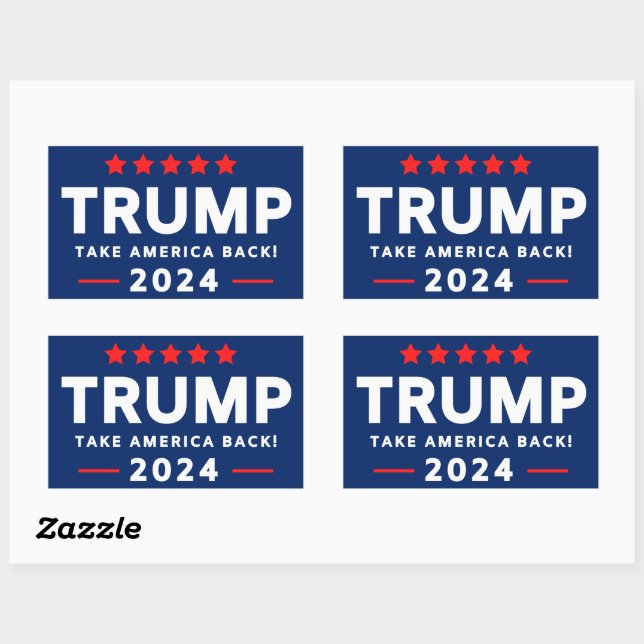 Trump 2024 Sticker (Blatt)