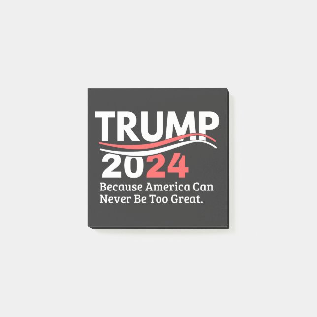 Trump 2024 Stoßstange Post-it Klebezettel (Vorderseite)