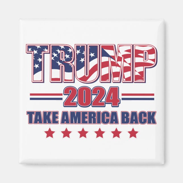 Trump-2024-Take-America-Back Magnet (Vorne)