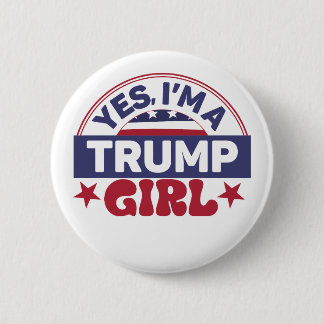 Trump 2024 Trump Girl Button