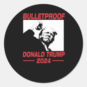Trump 2024 Trump Kundgebung Trump Ear Donald Trump Runder Aufkleber