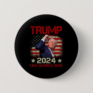 Trump 2024: Trump überlebt Kundgebung Button
