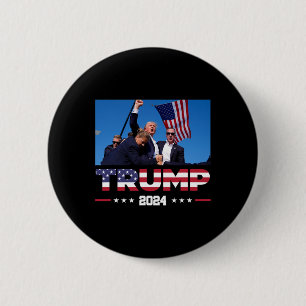 Trump 2024 überlebte bei der Kundgebung der Wahlen Button