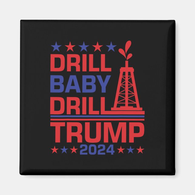 Trump 2024 Übung By3  Magnet (Vorne)