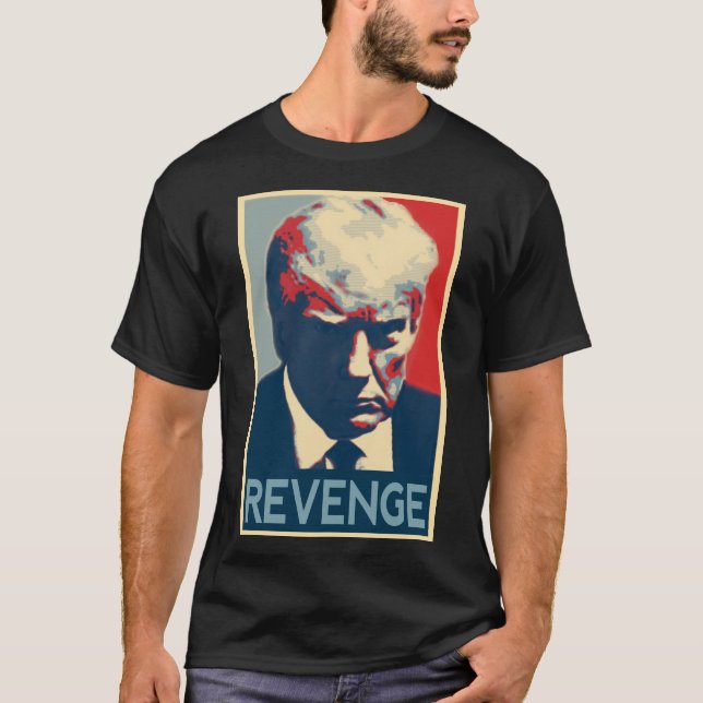 Trump 2024 Ultimate Mugshot Style REVENGE Shirt (Vorderseite)