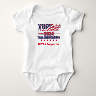 Trump 2024 Ultra-Unterstützer Baby Strampler