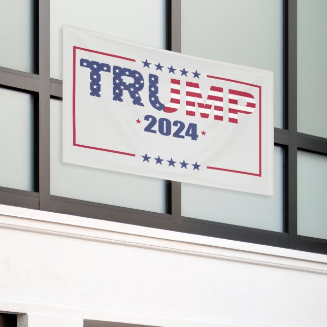 Trump 2024 US Flagge Banner (Äußeres Gebäude)