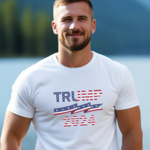 Trump 2024 US Flagge T-Shirt