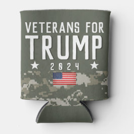 Trump 2024 Veteranen für Trump-Camouflage Dosenkühler