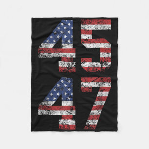 Trump 2024 Vintag - Clic Fit, Crew Neck, Black Ad Fleecedecke