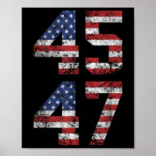 Trump 2024 Vintag - Clic Fit, Crew Neck, Black Ad Poster
